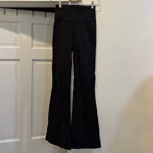 Lululemon Black Groove Flare Leggings